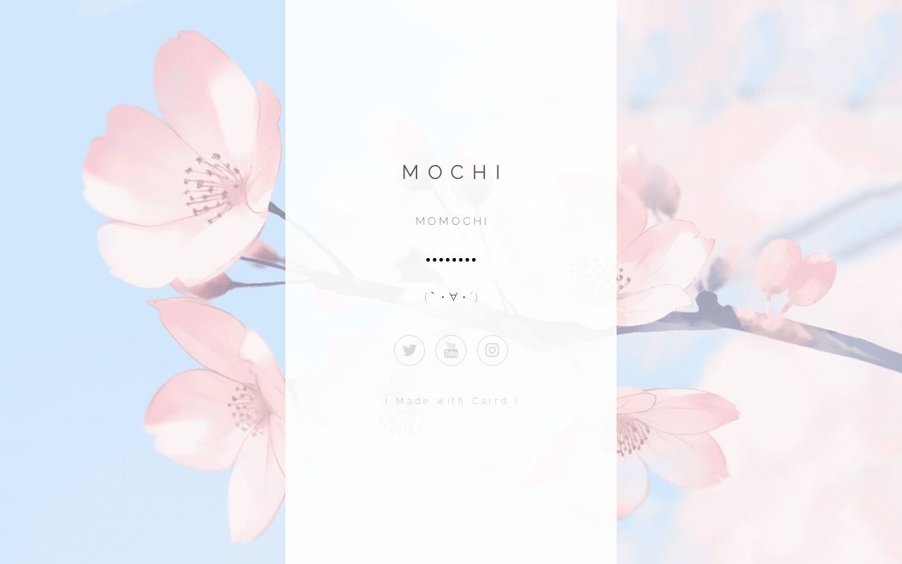 Carrd profile picture for @momochi
